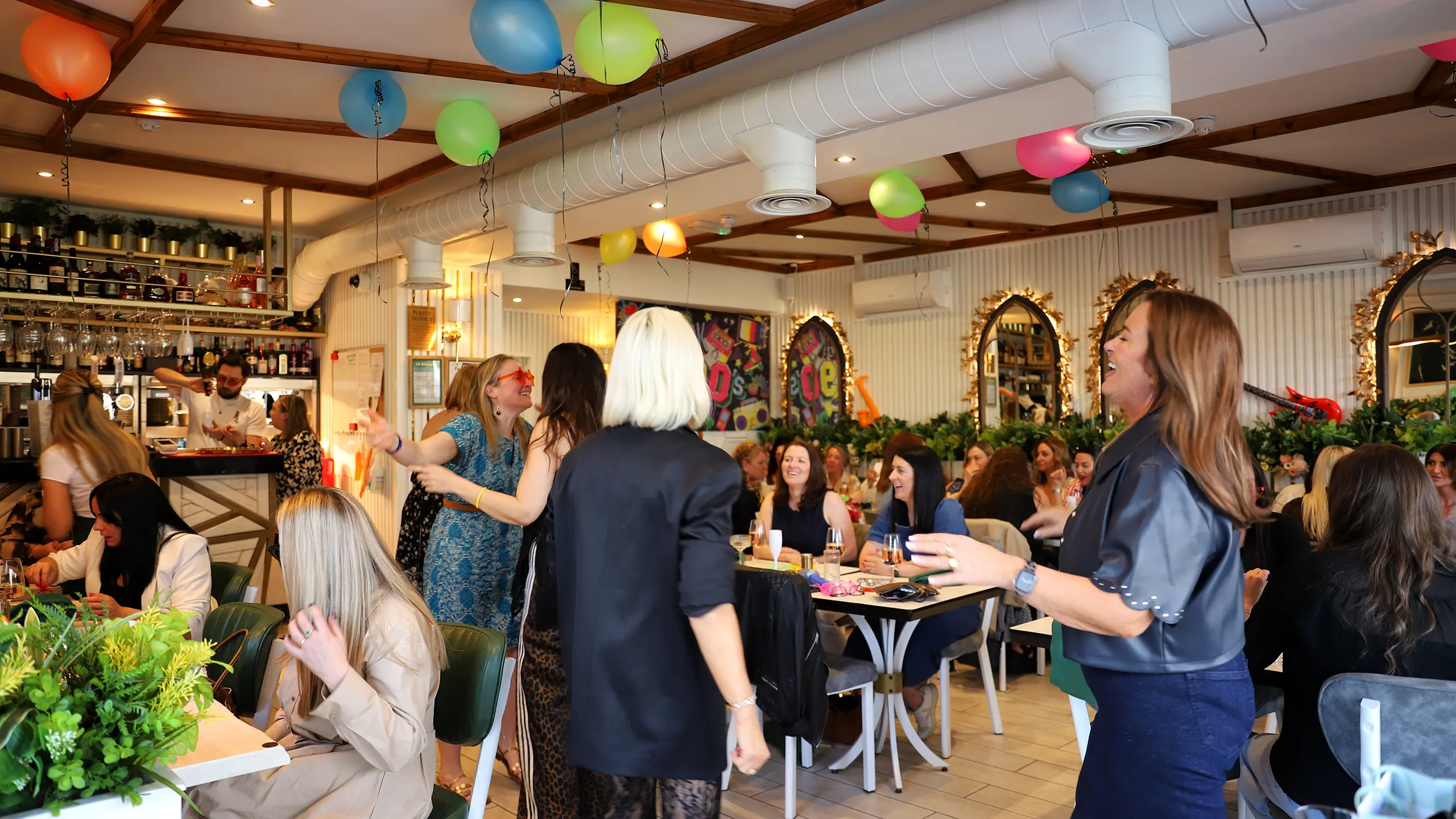 A gathering in the dining room